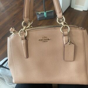 Coach pebbled leather handbag